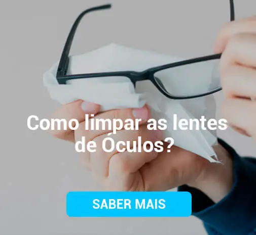 Como limpar as lentes dos óculos