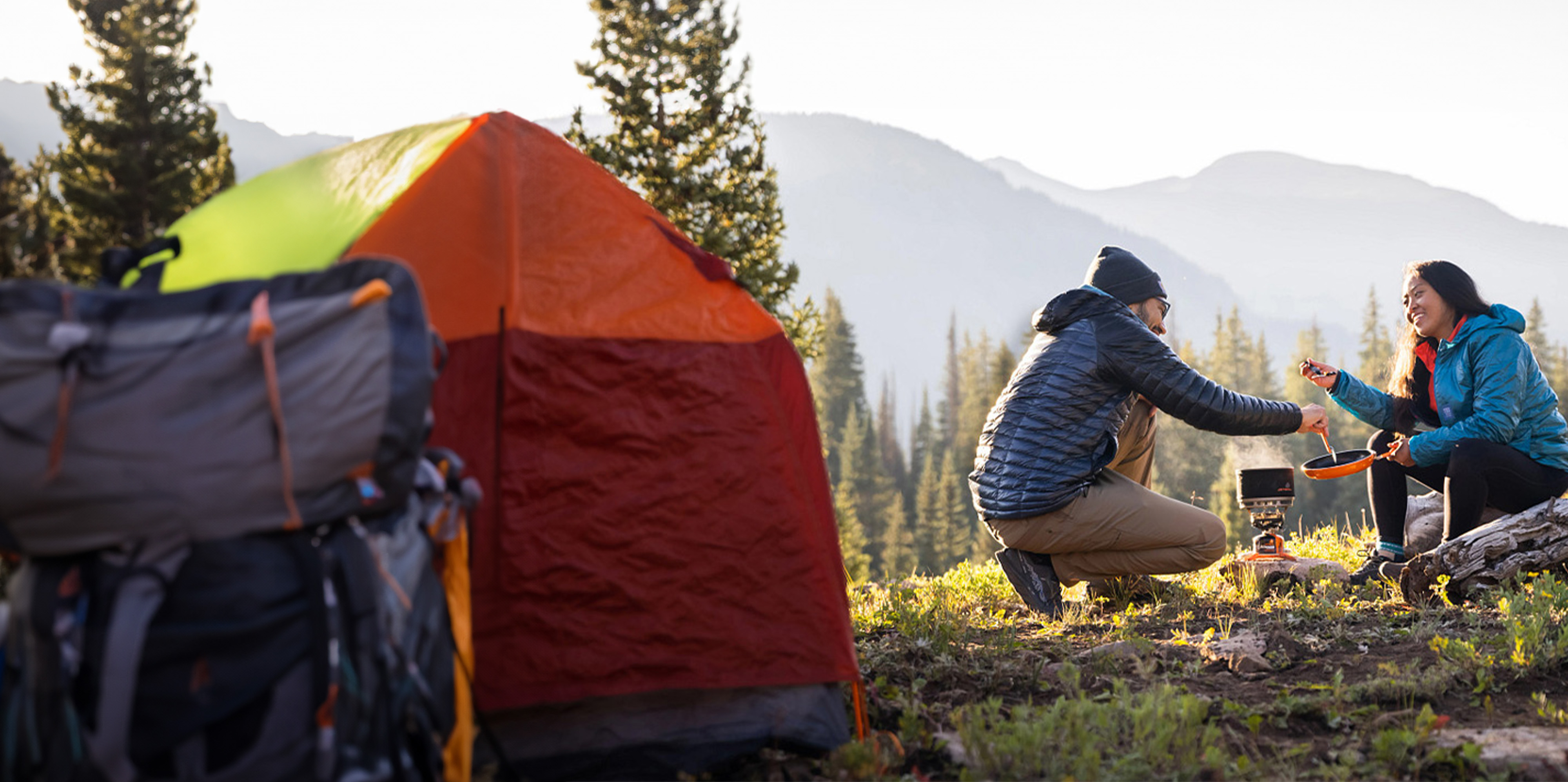 Image of people camping