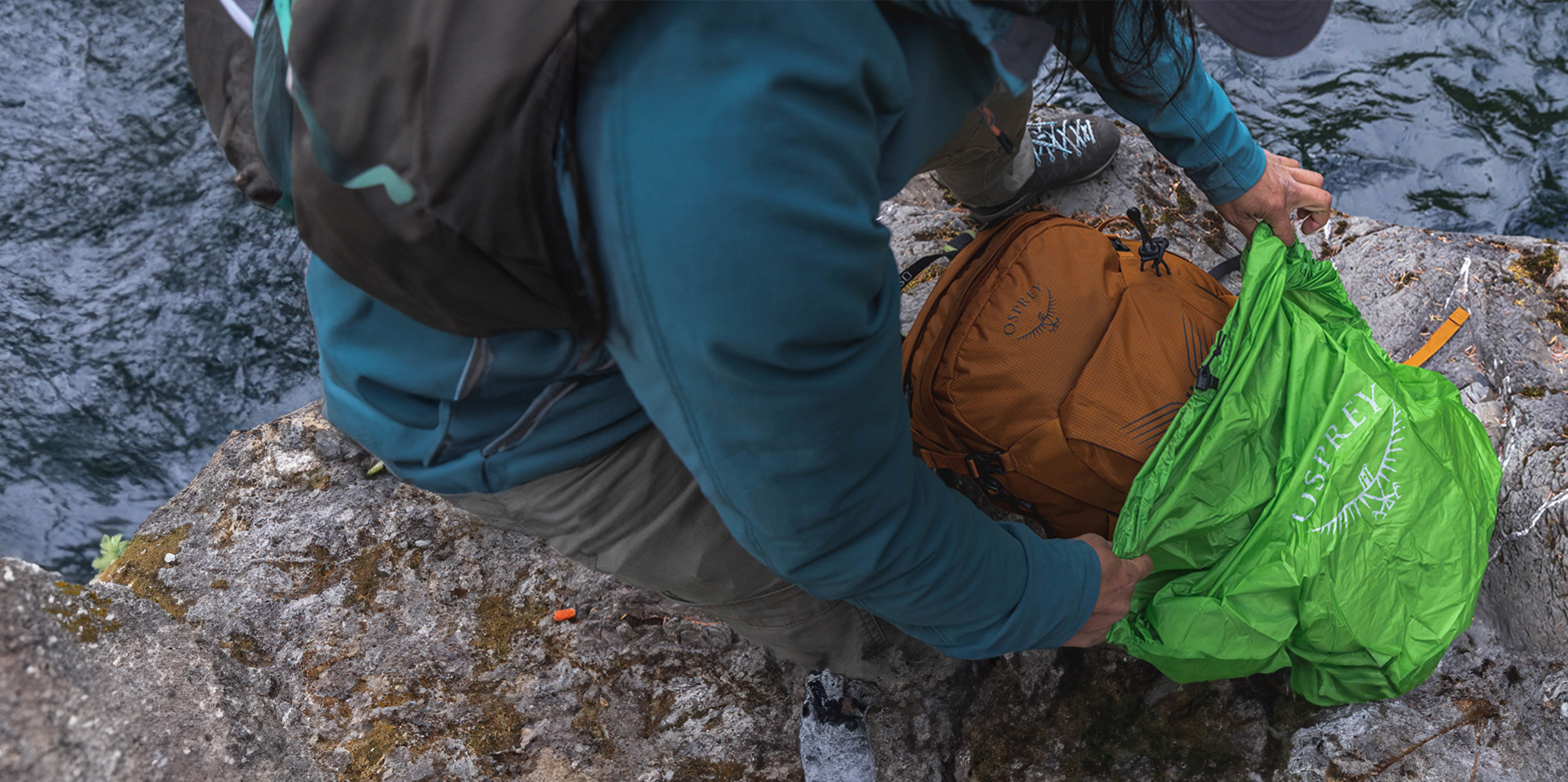 Image of a man camping