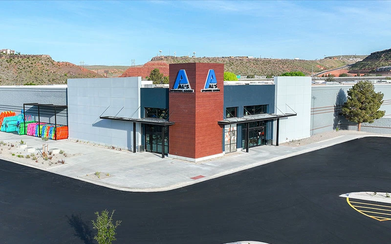 modern als store building