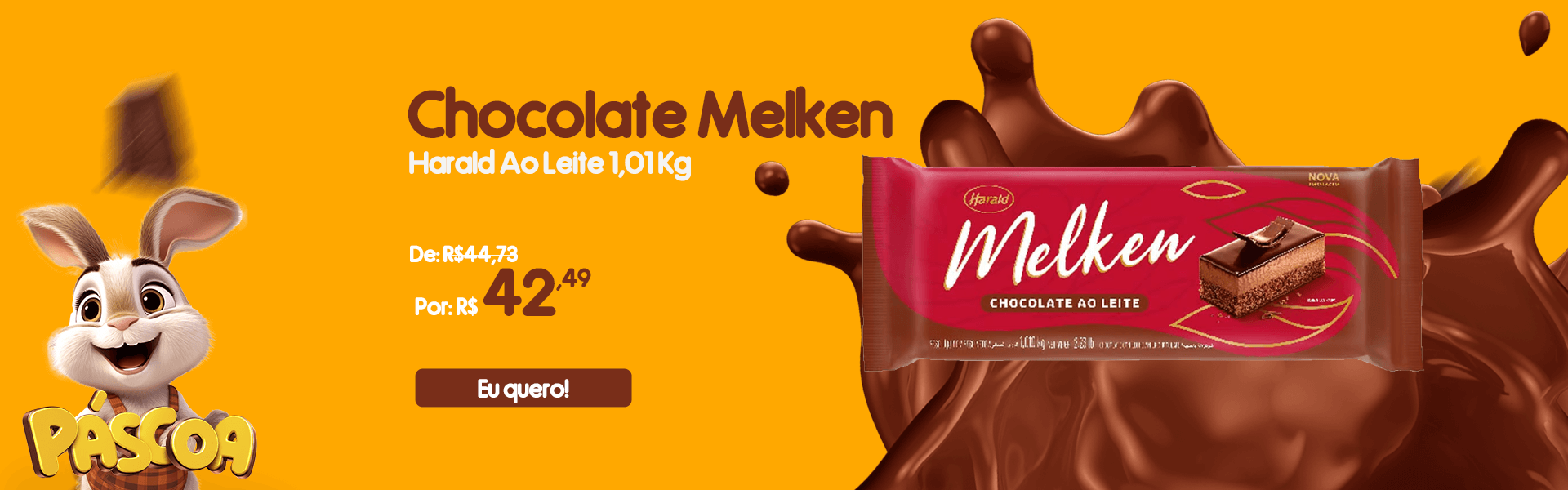 Chocolate Melken Ao Leite