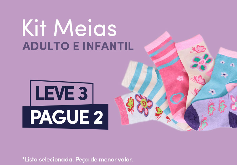 Kit Meias Adulto e Infantil