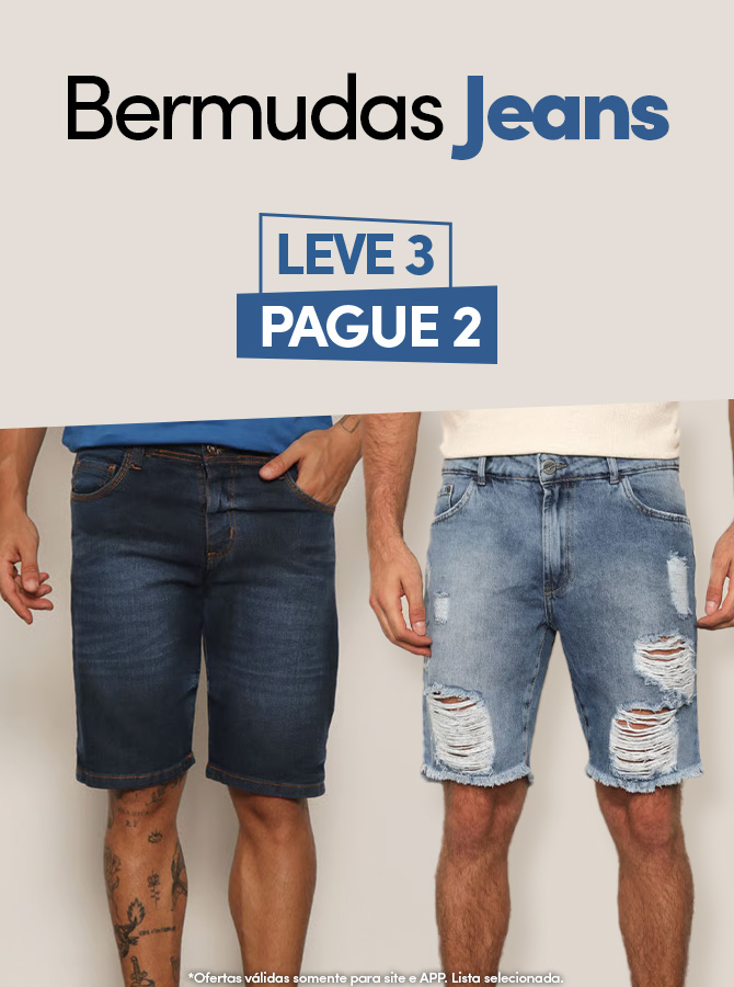 LEVE 3 PAGUE 2 - Bermudas Jeans