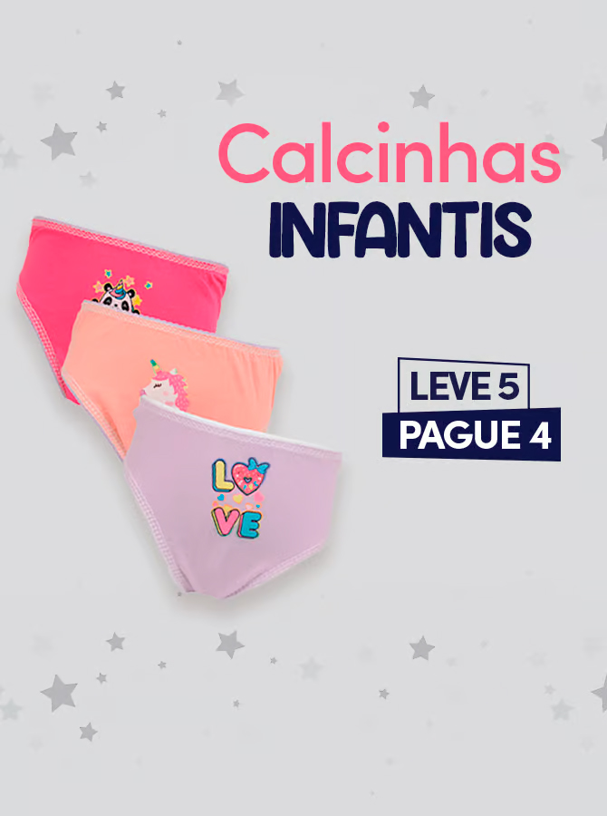 Calcinhas infantis