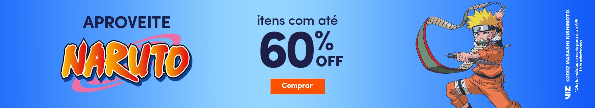 Tudo de Naruto - Itens com até 60%off