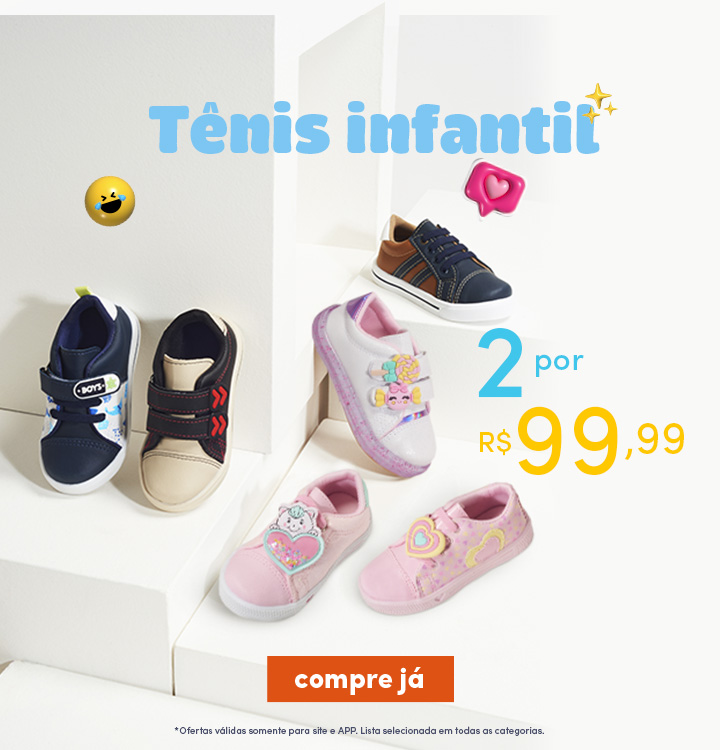 Tenis infantil 3 por 2024 99