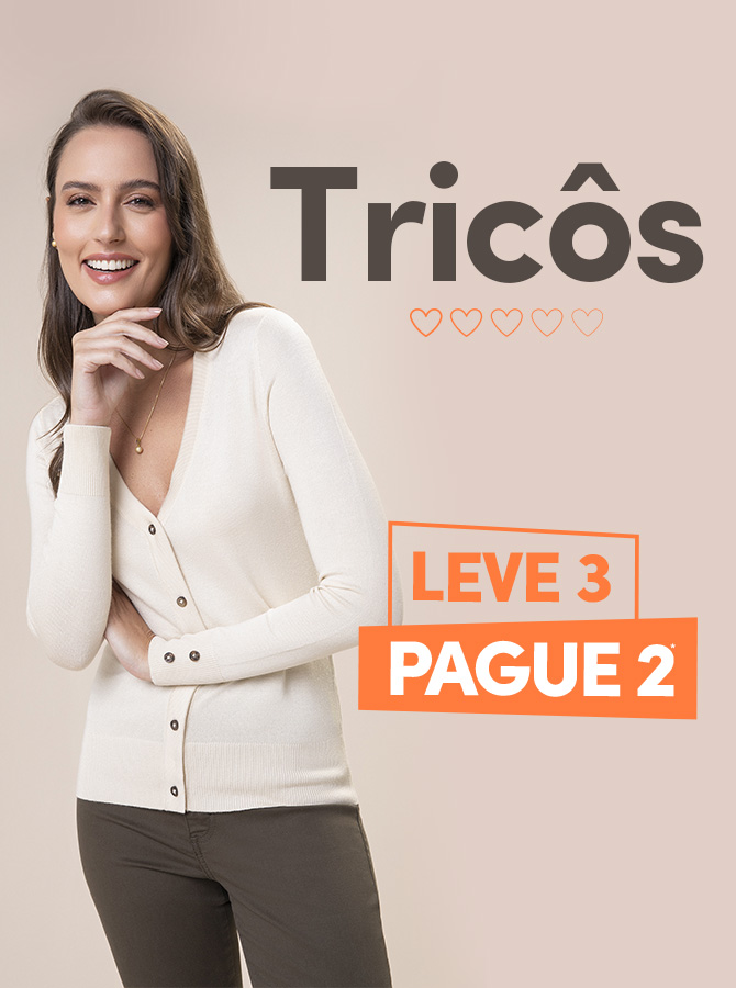 Tricôs Femininos Leve 3 Pague 2