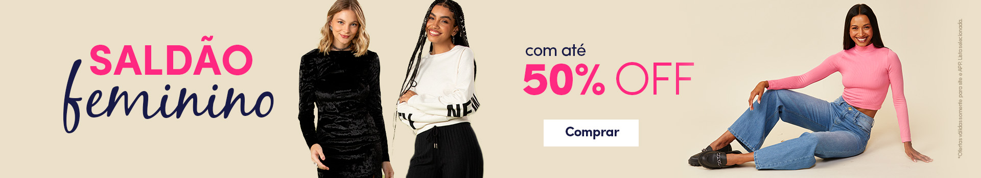 Saldão Feminino até 50% off