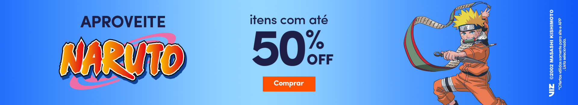 Tudo de Naruto - Itens com até 50%off