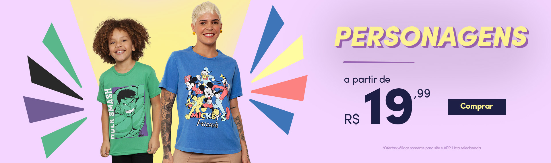 PERSONAGENS Novidades a partir de 19,99