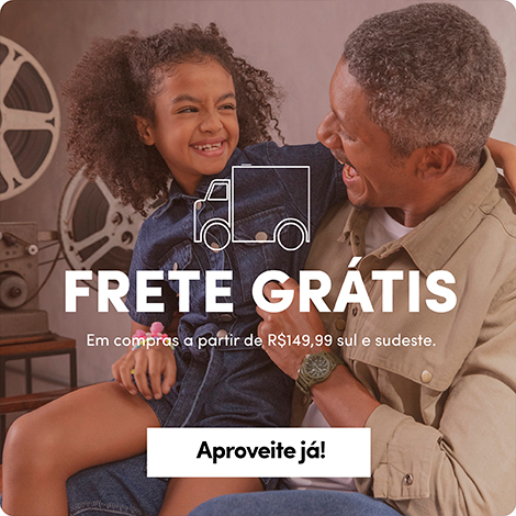 Frete grátis em compras partir de R$199,99 sul e sudeste.